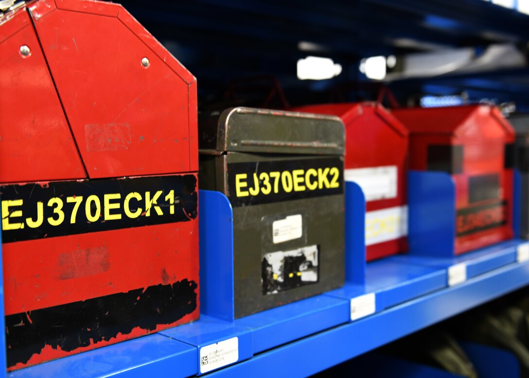 Airmen from the 28th Aircraft Maintenance Squadron at Ellsworth Air Force Base, S.D., are responsible for nearly $30 million in tools, for which they maintain an inventory. There are tool kits for various career fields and the shop checks these items in and out more than 1,000 times a day. (U.S. Air Force photo by Senior Airman Denise Jenson)