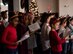 Children with the Scott Youth Center choir perform a holiday concert during the Holiday Party and Tree Lighting Ceremony, Dec. 7, 2018, at Scott Air Force Base, Illinois. “This event is important because it’s the holiday time, and we want to focus not only on our direct families, but on our Air Force and military family,” said 2nd Lt. Justin Medige, 375th Communications Squadron Cyber Operations Flight commander and event coordinator. “This brings us all together to celebrate.”