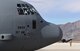 A C-130 Hercules waits to taxi for takeoff at Creech Air Force Base, Nevada, Dec. 10, 2018. The base supported a Joint Forcible Entry exercise which integrates decisive action and demonstrates crisis response as well as global mobility. (U.S. Air Force Photo by Airman 1st Class Haley Stevens)