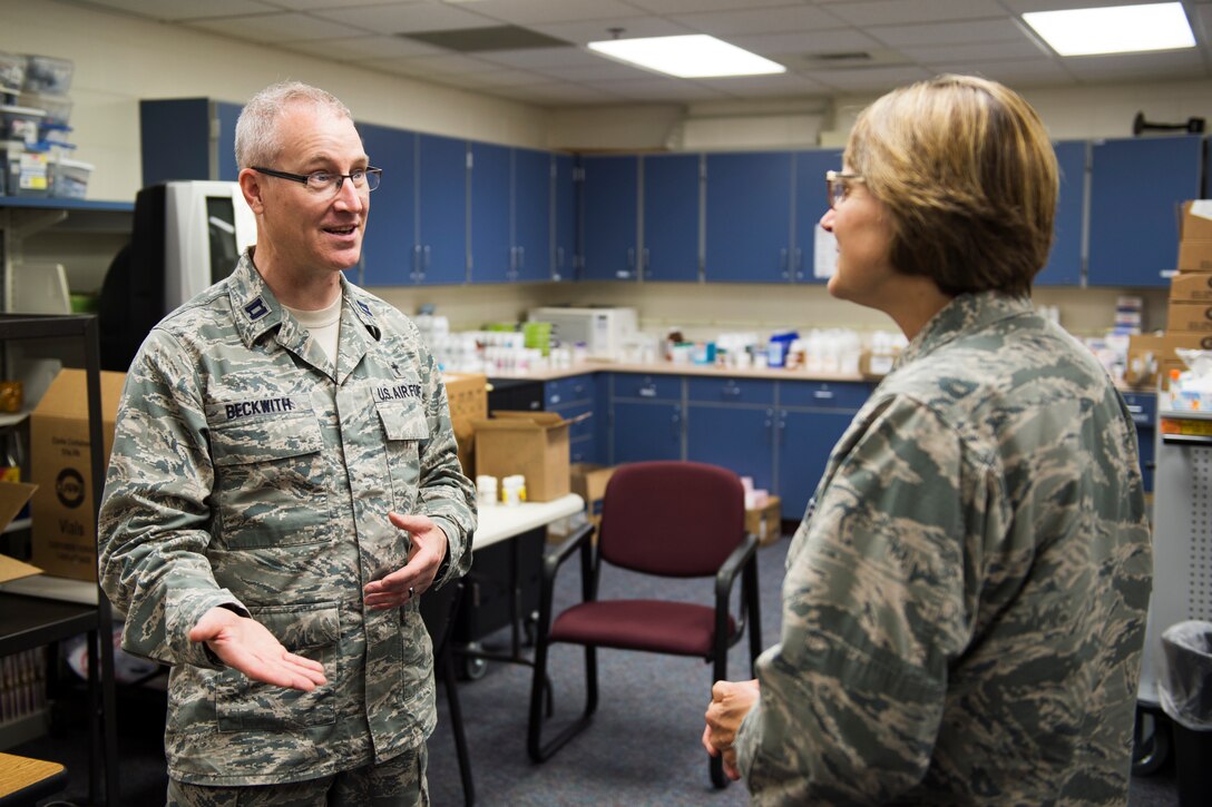 U.S. Air Force airmen from the 133rd and 148th Medical Group, Minnesota Air National Guard, partner with reservists from around the country to provide medical care services during Innovative Readiness Training at Cass Lake-Bena High School in Cass Lake, Minn., July 13, 2017.