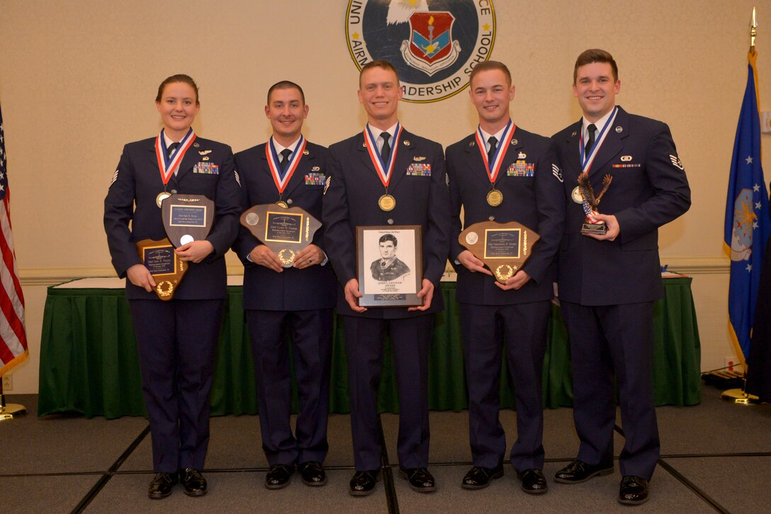 During an Airman Leadership School Graduation Ceremony Dec. 13, 2018, at Joint Base Charleston, S.C., several Airmen were honored for their work
