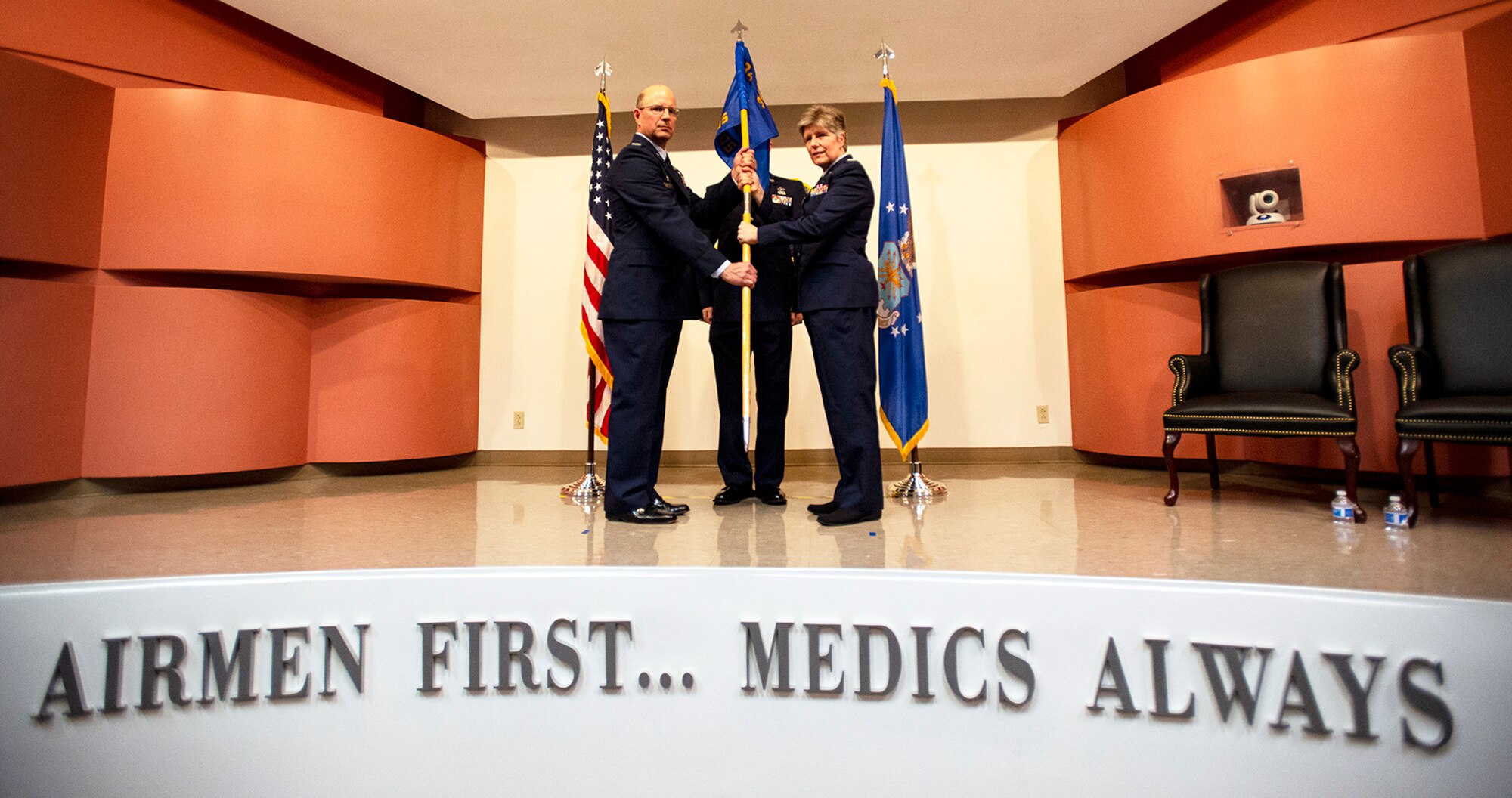 The 349th Air Mobility Wing welcomed Col. Meredith A.Goodwin during her assumption of command ceremony, December 1, 2018.