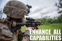 Cpl. Bo J. Bloom provides security at Kin Blue Training Area, Okinawa, Japan on Dec. 12, 2018 during 3rd Marine Logistics Group's Command Post Exercise 19.1. The purpose of MLG CPX 19.1 is to train 3rd MLG's command element, enhance the unit's warfighting capabilities and to assist the commanding general with maintaining situational awareness while making timely decisions. Bloom, a native of Thousand Oaks, California, is an assistant platoon sergeant with Jump Platoon, Headquarters Company, Combat Logistics Regiment 37. (U.S. Marine Corps photo by Lance Cpl. Terry Wong)