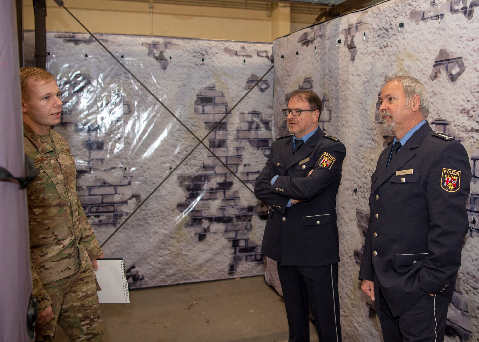 Local Polizei leaders tour Spangdahlem Air Base