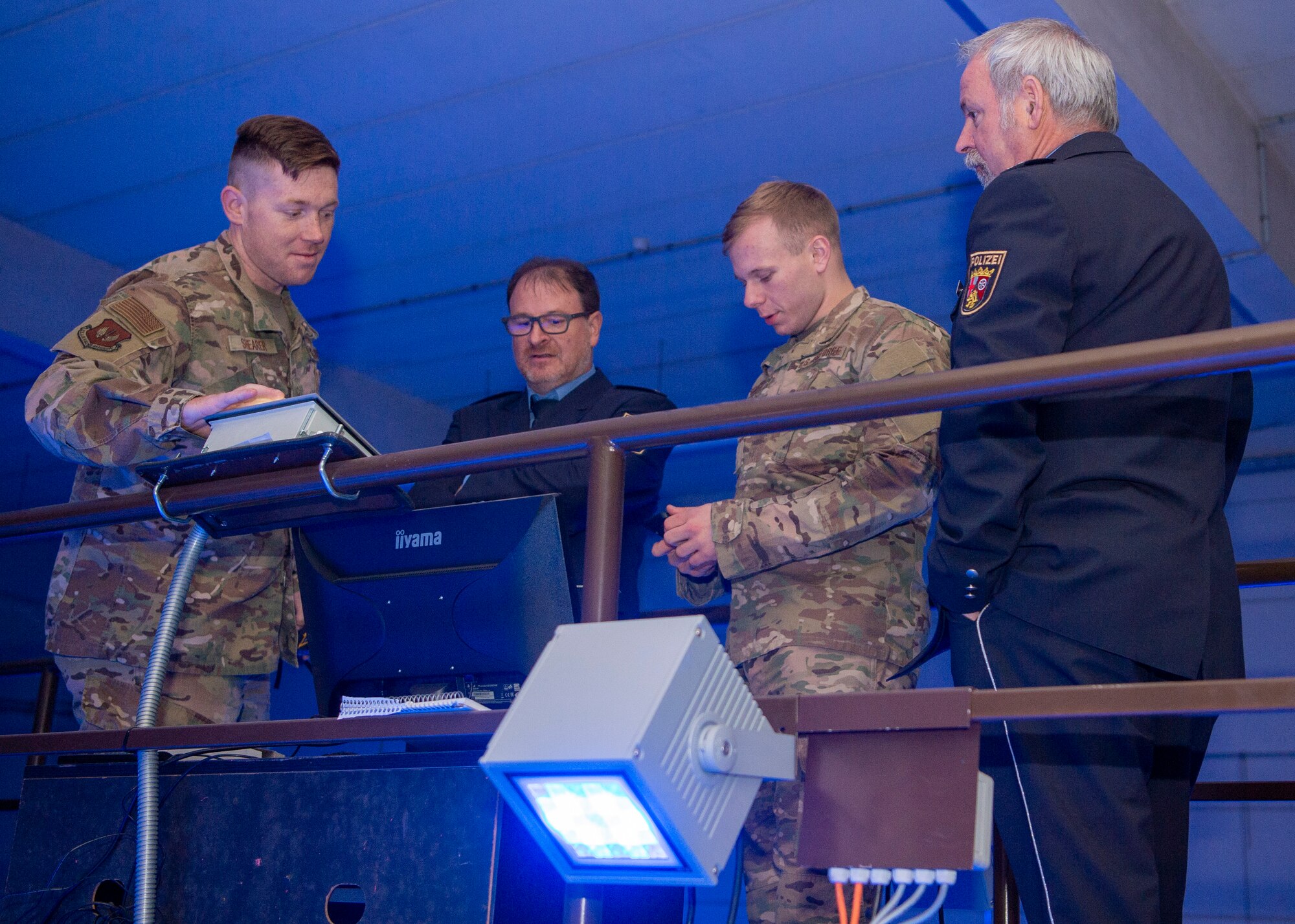 Local Polizei leaders tour Spangdahlem Air Base