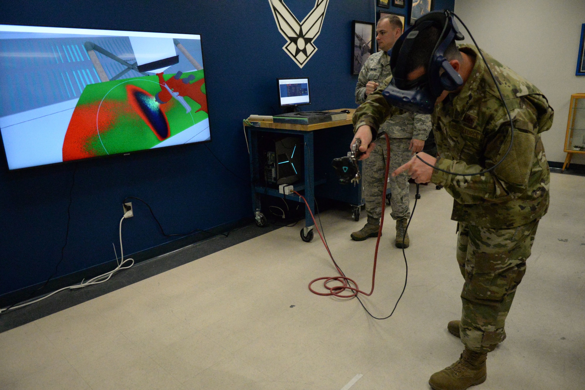 359th TRS Det. 1 installs 3D VR paint booth trainer