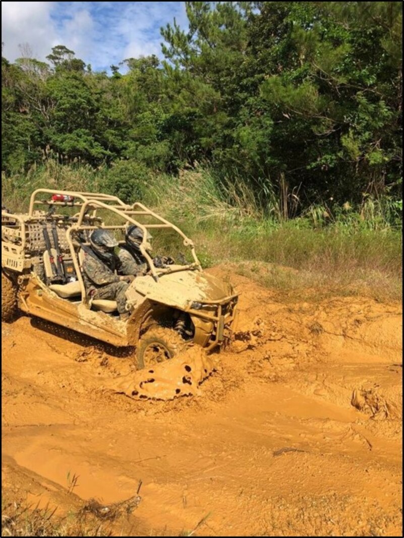 Island Warriors take part in Utility Task Vehicle (UTV) course