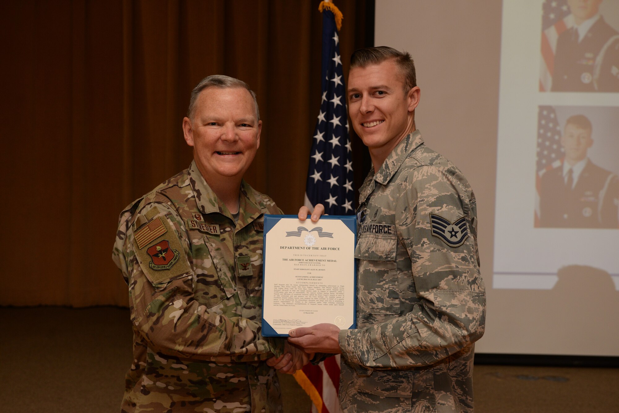 Luke AFB Recognizes 12 Honor Guardsmen