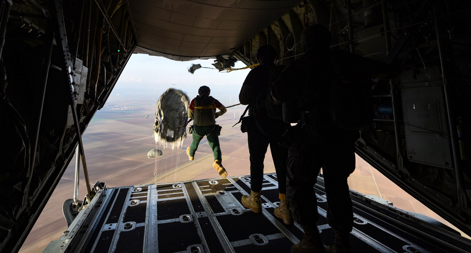 Santa and his helpers, along with members of the U.S. Air Force, U.S. Army, and seven partner nations conducted static-line and military freefall jumps for Operation Toy Drop 2018, over Alzey Drop Zone, Germany Dec. 11-13, 2018.