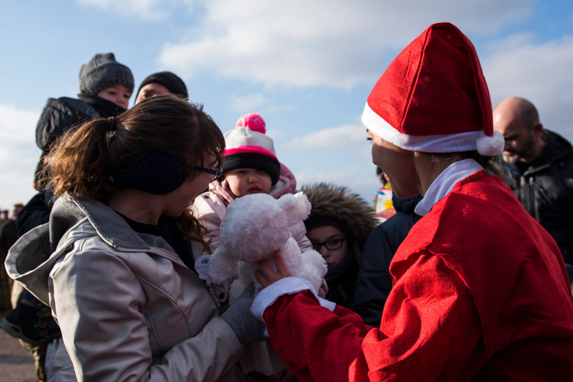 Santa and his helpers, along with members of the U.S. Air Force, U.S. Army, and seven partner nations conducted static-line and military freefall jumps for Operation Toy Drop 2018, over Alzey Drop Zone, Germany Dec. 11-13, 2018.