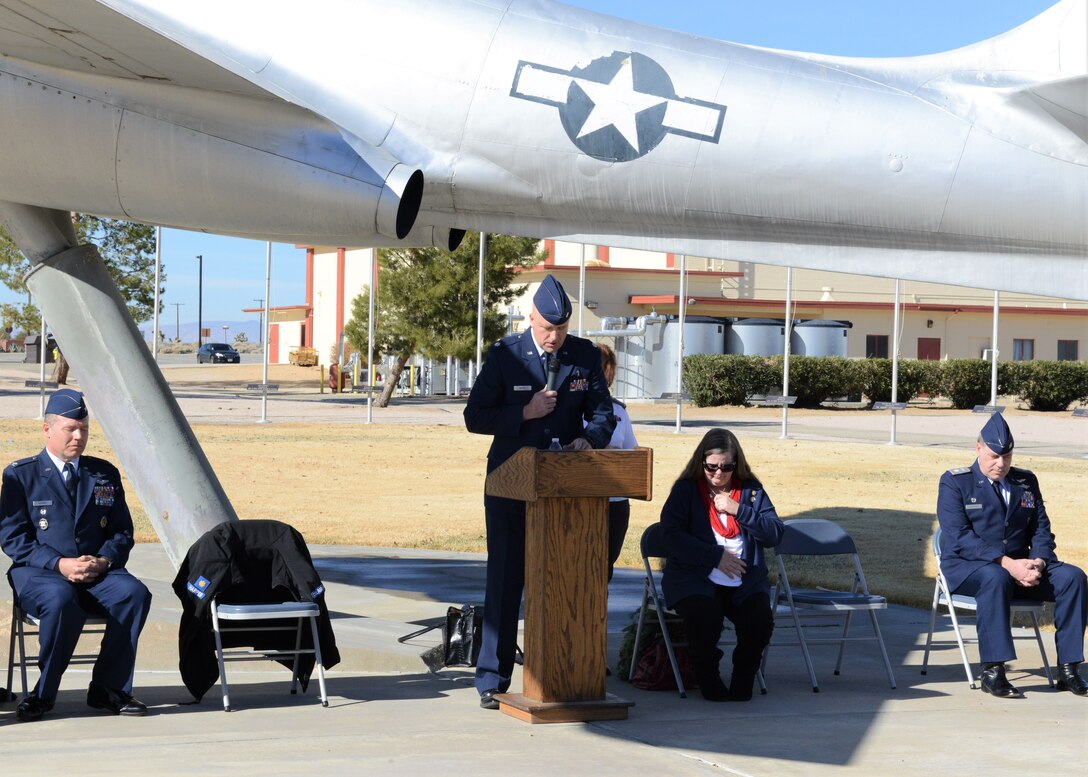 Edwards Air Force Base Civil Air Patrol Composite Squadron 84 United States Air Force Auxiliary hosted a National Wreaths Across America Day at Flag Park on Edwards Dec. 15. (U.S. Air Force photo by Kenji Thuloweit)