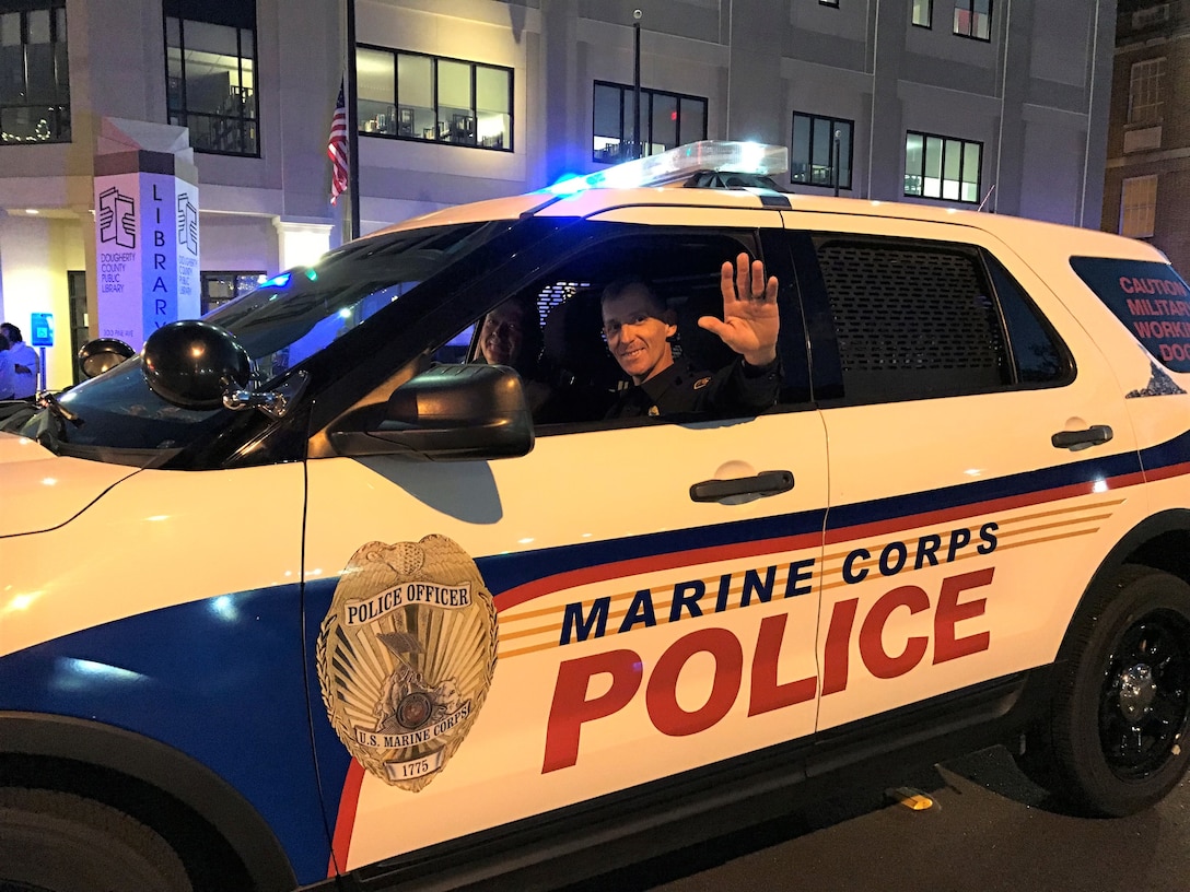 For the 28th consecutive year in a row, Marines joined City of Albany officials by leading the Celebration of Lights Parade in downtown Albany, Ga., Dec. 15.