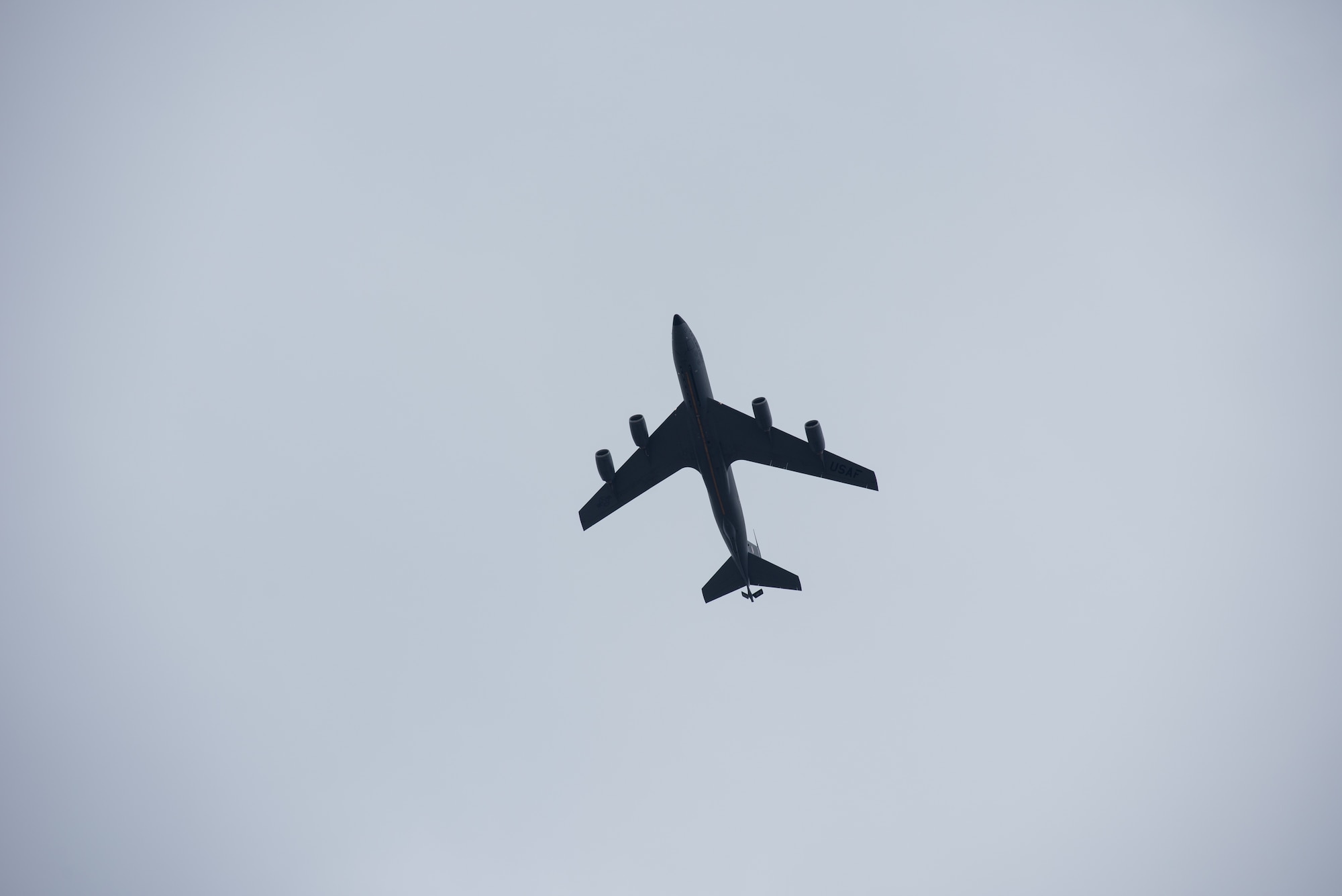 A KC-135 Stratotanker soars above McConnell Air Force Base, Kan, Dec. 18, 2018. The KC-135 has been refueling U.S. Air Force and ally aircraft for more than 62 years, enabling rapid global reach. (U.S. Air Force photo by Staff Sgt. Chris Thornbury)