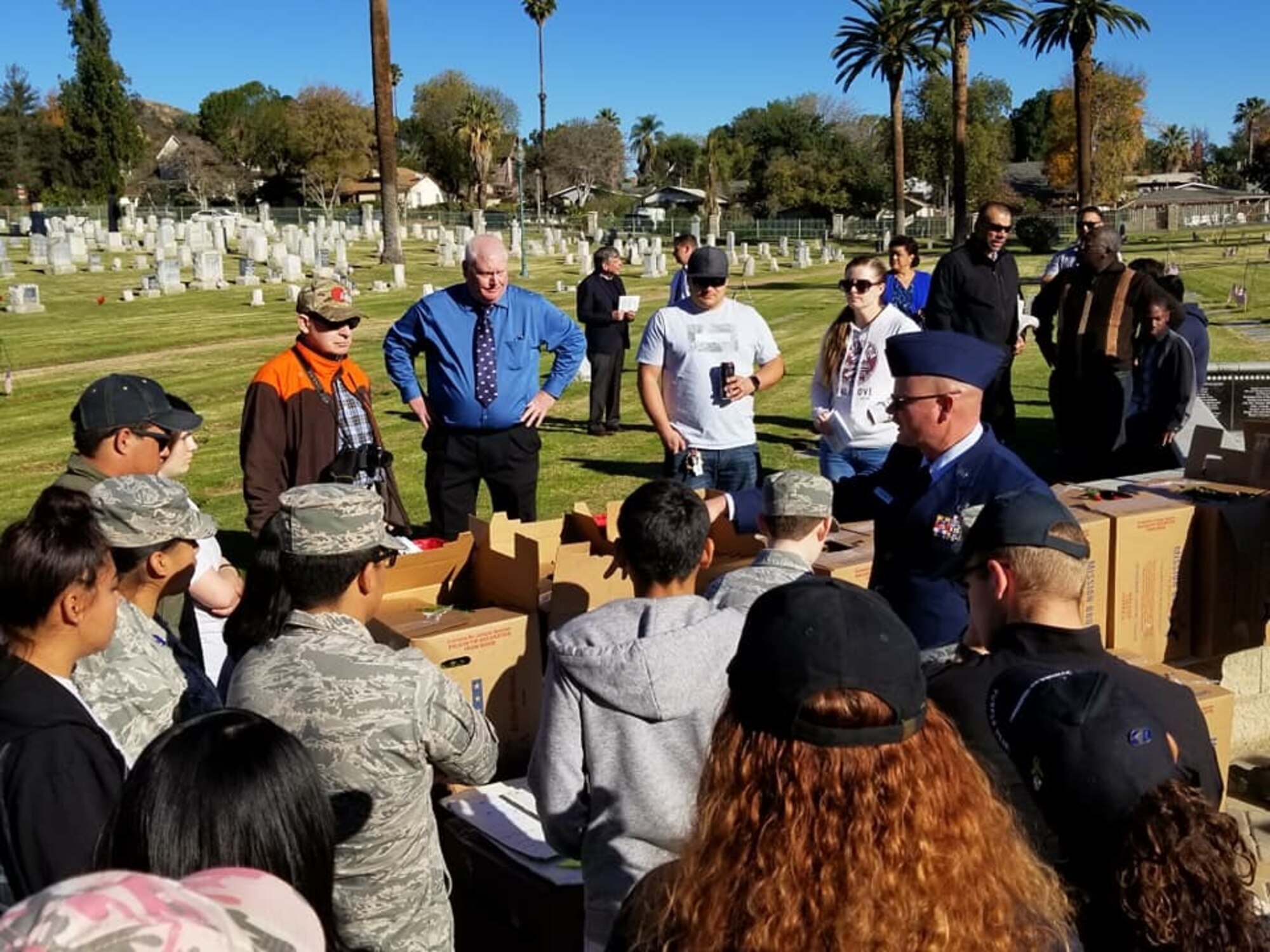 Team March Participates in Wreaths Across America