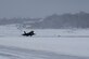 A U.S. Air Force F-22 Raptor assigned to the 95th Fighter Squadron from Tyndall Air Force Base, Florida, lands at Joint Base Elmendorf-Richardson, Alaska, Dec. 17, 2018. Following the damage from Hurricane Michael on Oct. 6, several Tyndall F-22s have been temporarily reassigned to JBER.