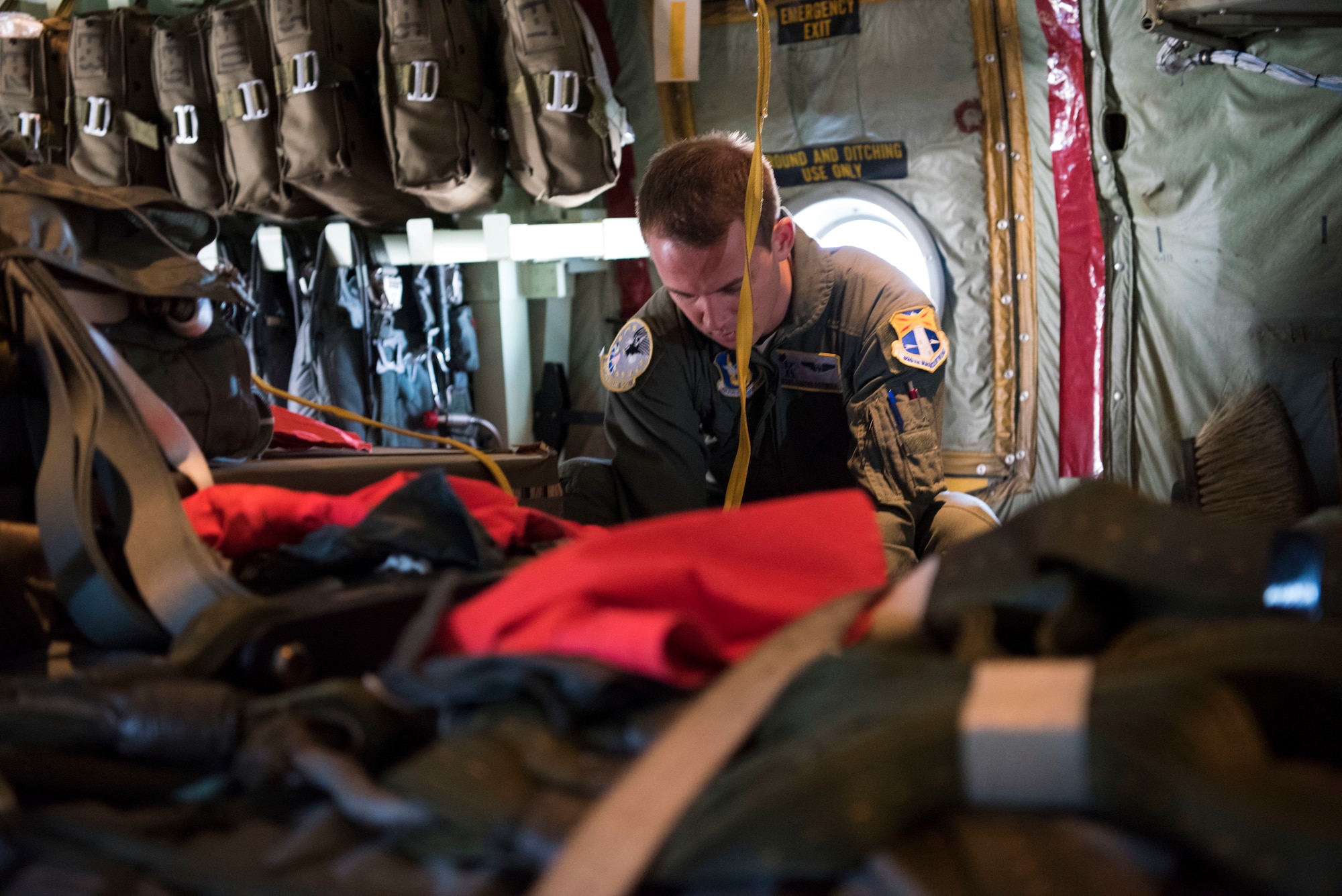 Personnel from the 45th Operations Group, Detachment 3, simulate astronaut rescue and recovery operations, Dec 12, 2018 off the coast of Cape Canaveral Air Station, Fla. As the U.S. prepares to return to human spaceflight, DET 3 in coordination with NASA and commercial partners, will play a direct role in rescue and recovery of astronauts because they are the only Department of Defense unit responsible for all aspects of human spaceflight recovery including planning of rescue tactics, real-world execution, and overall command and control of the human spaceflight mission. (U.S. Air Force photo by Airman 1st Class Zoe Thacker)