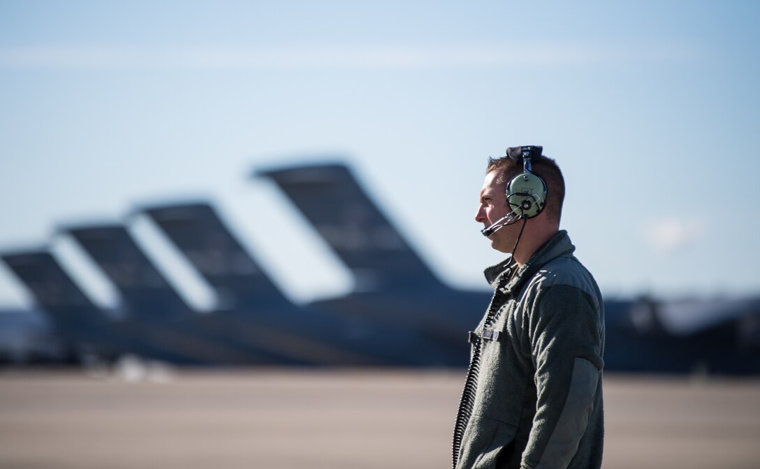 A C-5 flight engineer