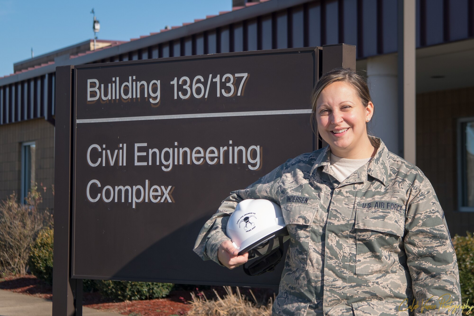 Portrait of Master Sgt. Jessica Anderson, the Charlie West Spotlight for December. (U.S. Air National Guard Photo by Senior Airman Caleb Vance)