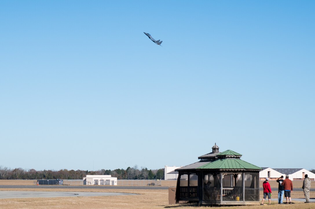 Chief Master Sgt. Amanda Stift F-15 familiarization flight