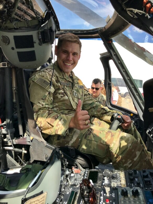 Black Hawk helicopter pilot interns with Army researchers