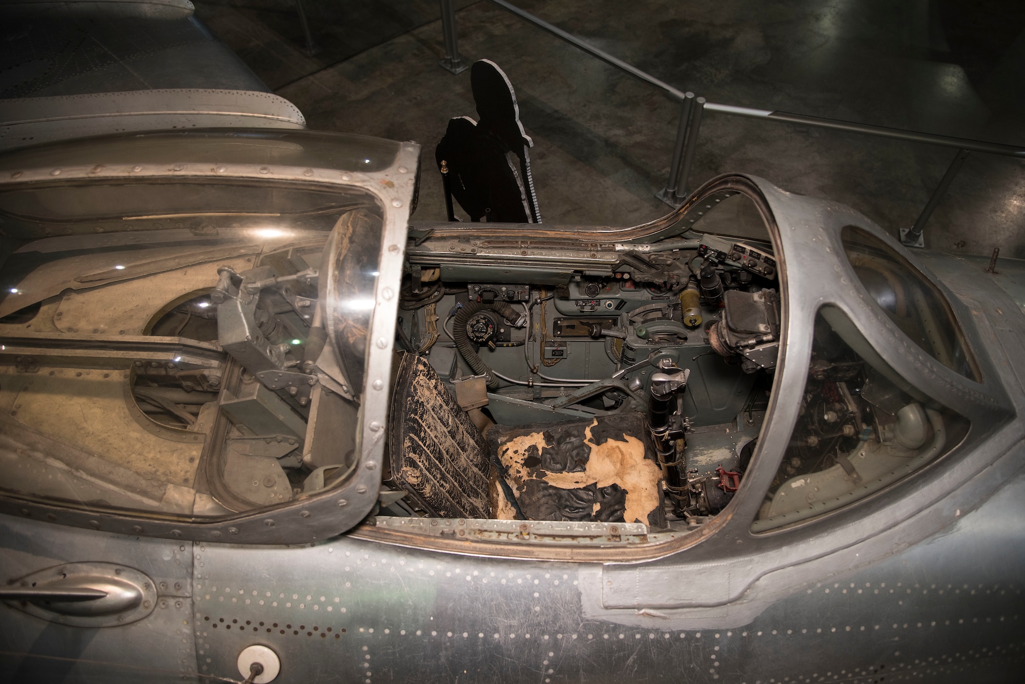 DAYTON, Ohio -- Mikoyan-Gurevich MiG-15 cockpit view in the Korean War Gallery at the National Museum of the United States Air Force. (U.S. Air Force photo by Ken LaRock)