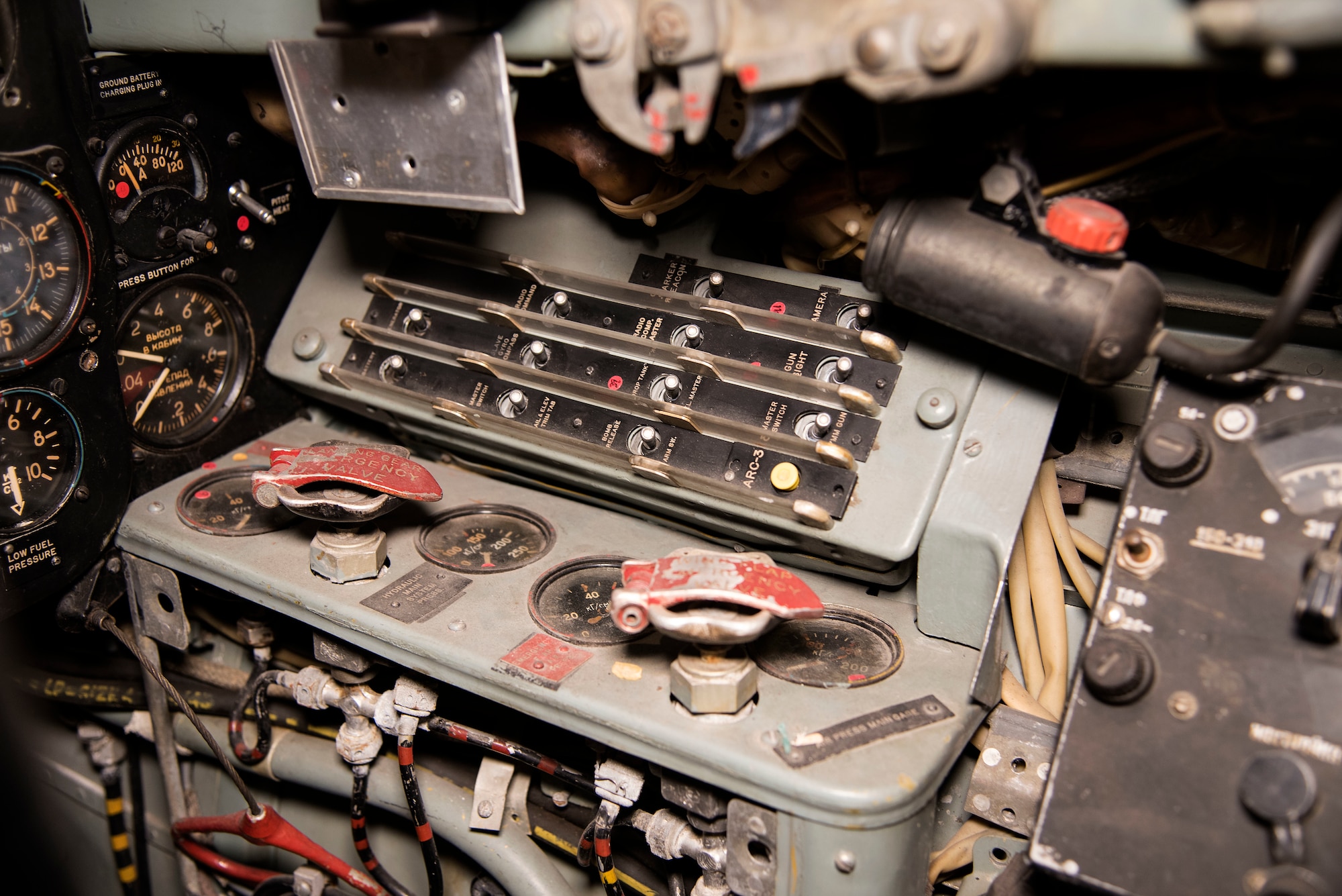 DAYTON, Ohio -- Mikoyan-Gurevich MiG-15 cockpit view in the Korean War Gallery at the National Museum of the United States Air Force. (U.S. Air Force photo by Ken LaRock)