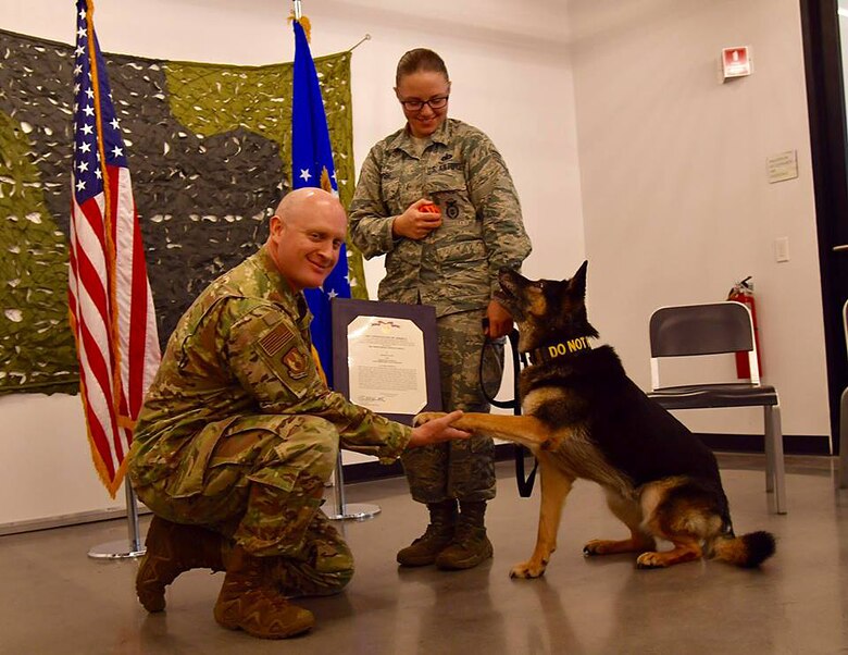 SFS military working dog retires