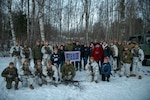 Marine Corps Gen. Joe Dunford, chairman of the Joint Chiefs of Staff, meets with deployed service members in Vaernes, Norway Dec. 21, 2018. Dunford, along with USO entertainers, visited service members who are away from home during the holidays at various locations. This year’s entertainers include "This is Us" star Milo Ventimiglia, NCIS star Wilmer Valderrama, DJ J Dayz, Three-time CrossFit Champion Matt Fraser, Olympian Shaun White, singer and television host Kellie Pickler, and comedian Jessiemae Peluso.