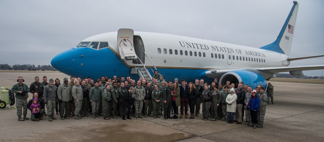 Final flight for outgoing commander.