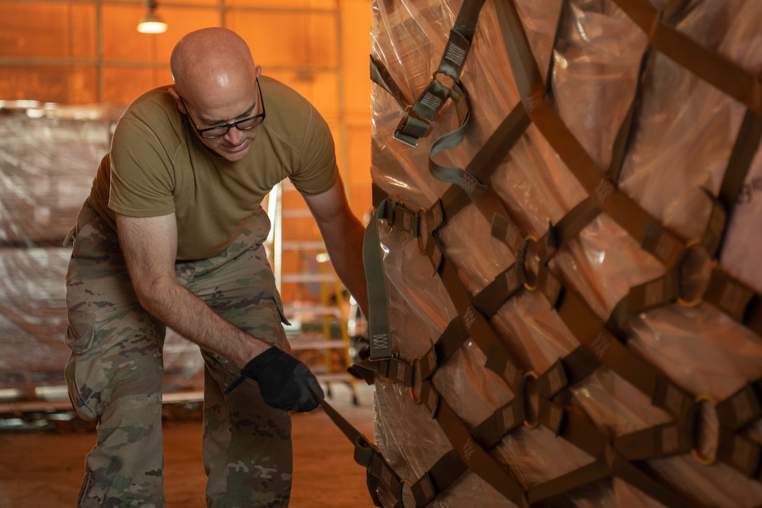 Airman Preparing Pallet