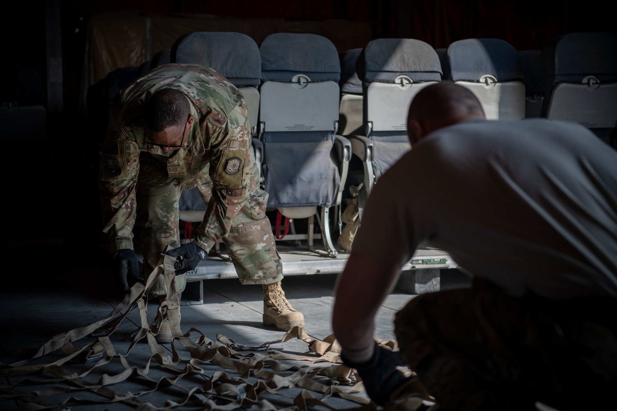 Airman Preparing Pallet
