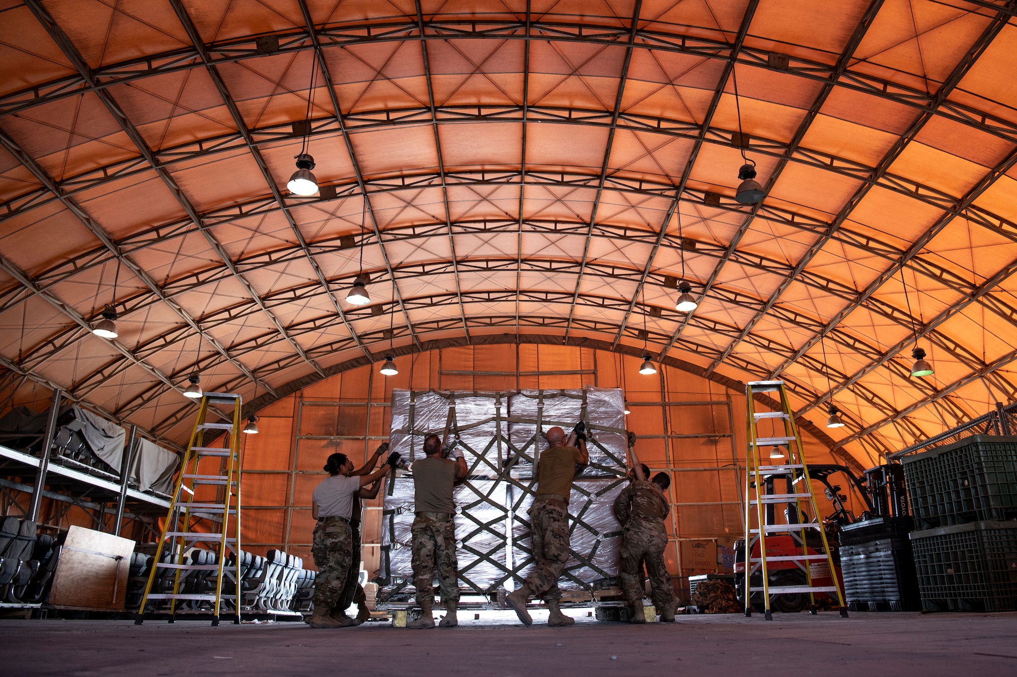 Airman Preparing Pallet