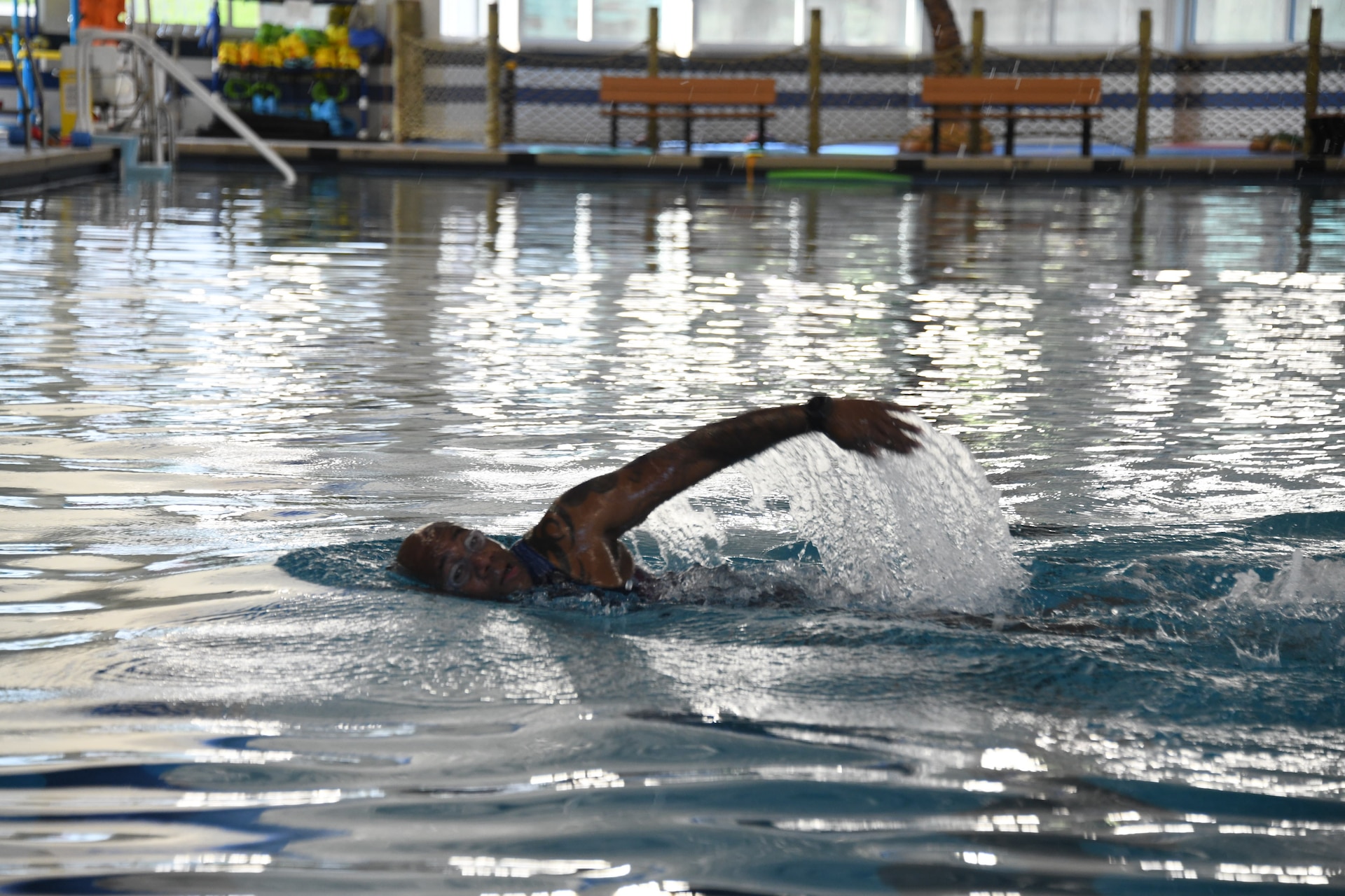 Sgt. 1st Class Michael Smith, U.S. Army recruiter and athlete, trained to compete as a triathlete at the Paralympic level. He recently moved to Colorado Springs, Colorado, from Fort Knox, Kentucky to serve as part of the U.S. Army's World Class Athlete Paralympic Program.