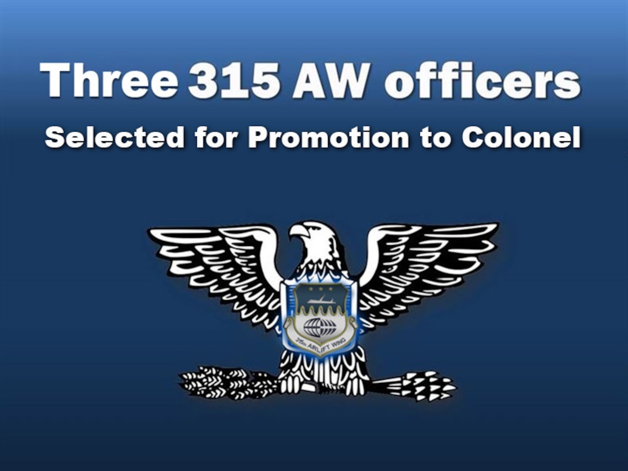 Three promoted to colonel