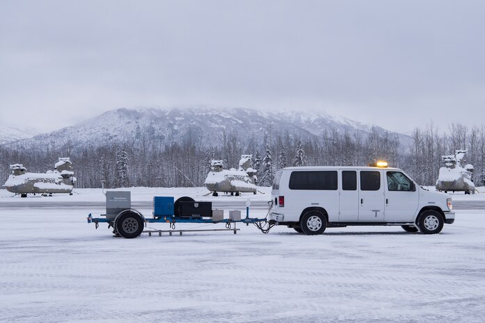 Evaluation team uses non-destructive testing on JBER Airfields