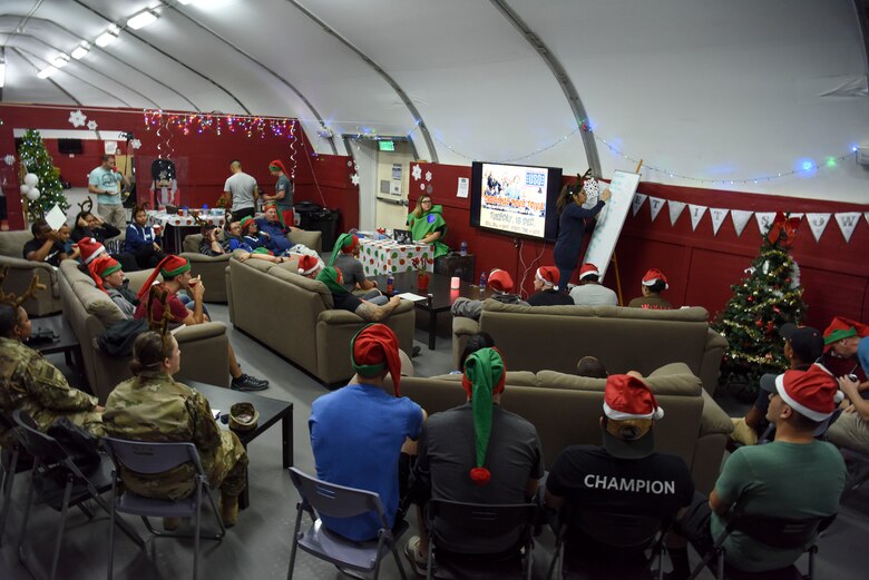 The United Service Organizations at Al Dhafra Air Base, United Arab Emirates, hosted trivia night on Dec. 18, 2018.