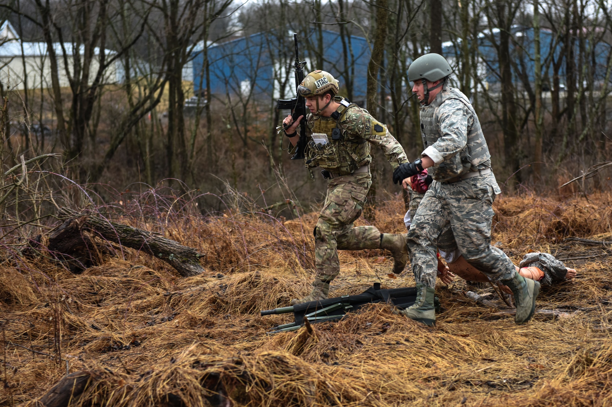 193rd Special Operations Wing Airmen conduct Tactical Combat Casualty Care course.