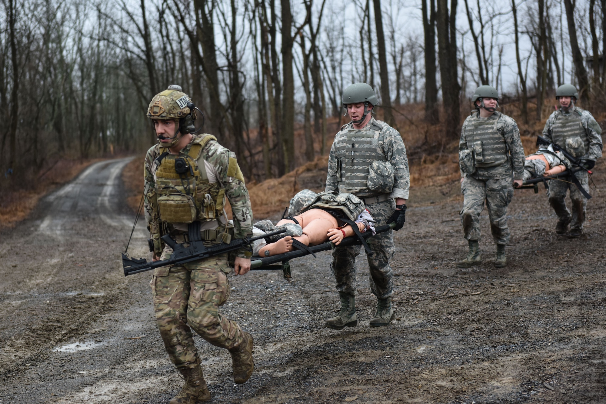 193rd Special Operations Wing Airmen conduct Tactical Combat Casualty Care course.