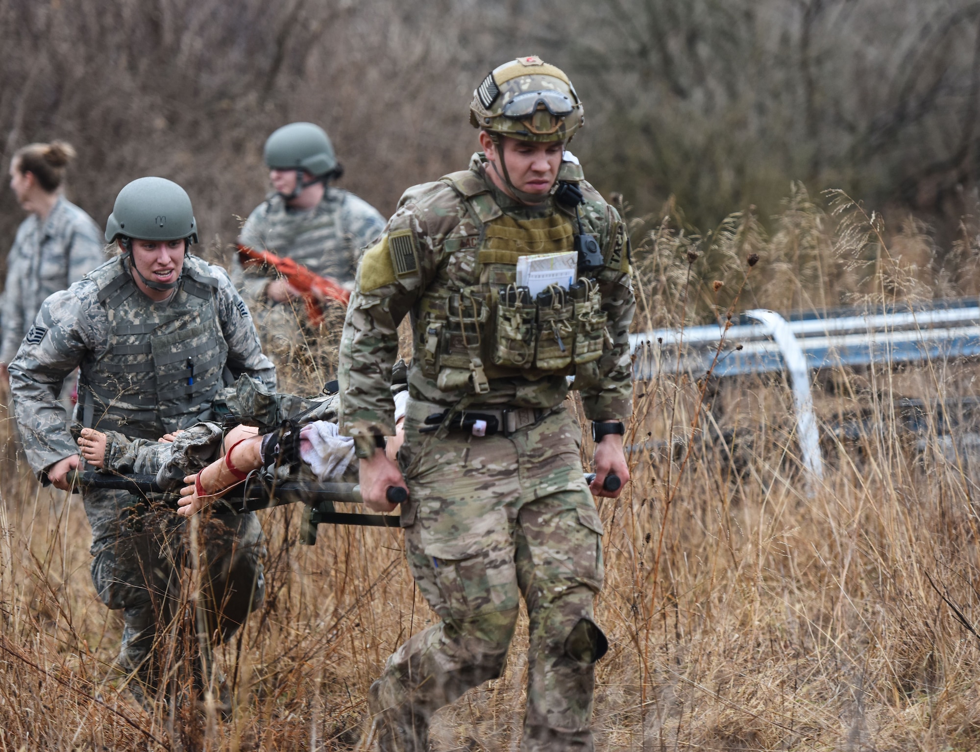 193rd Special Operations Wing Airmen conduct Tactical Combat Casualty Care course.