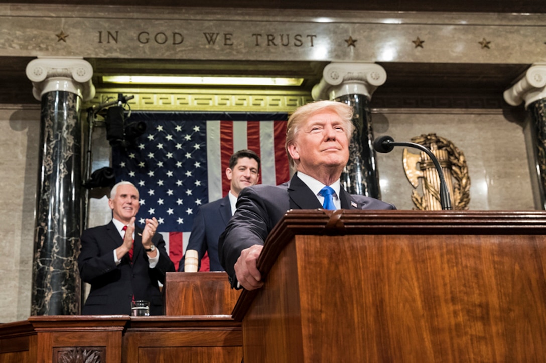 President Donald J. Trump delivers the State of the Union address.
