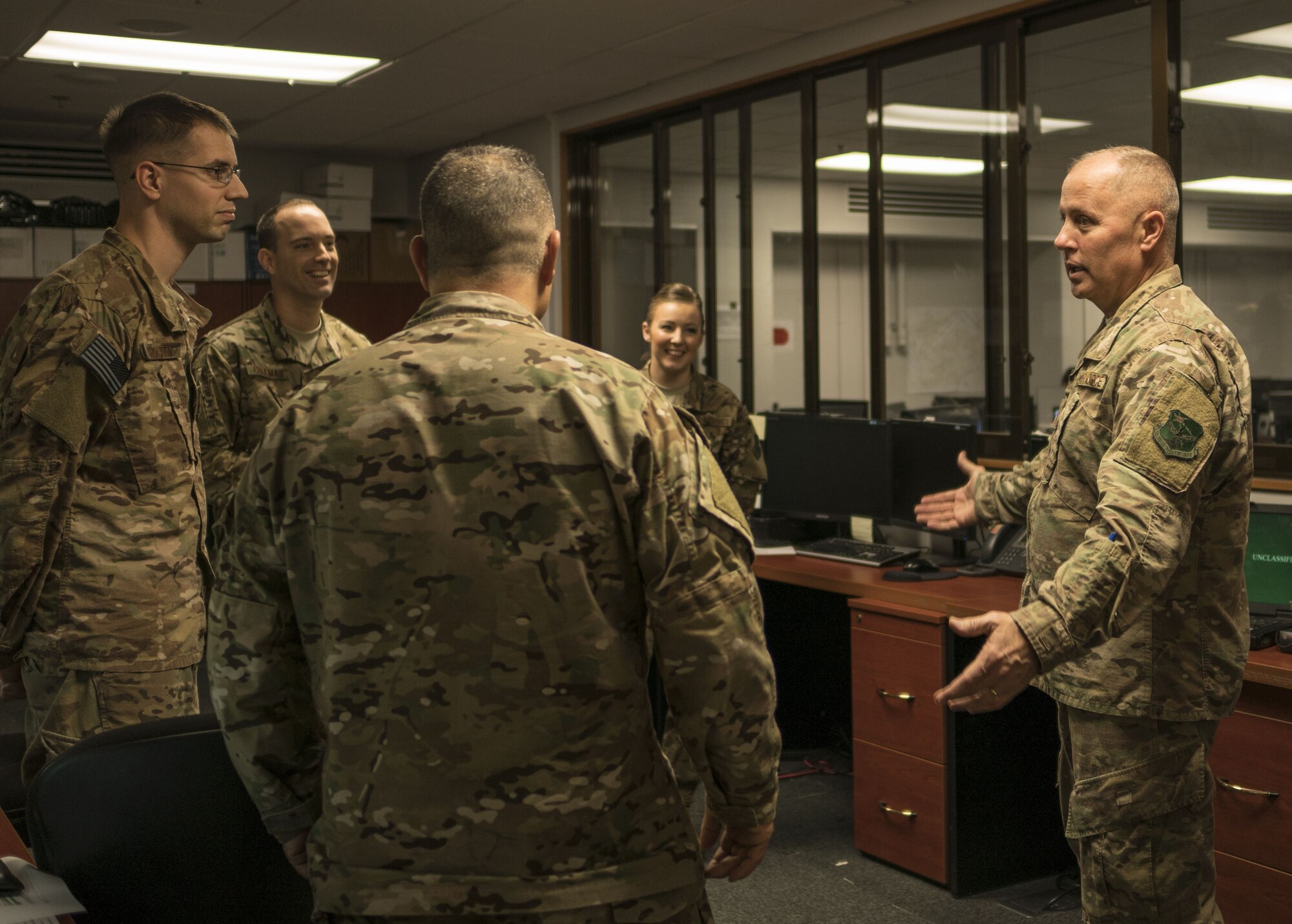 USTRANSCOM command senior enlisted leader visits the 353rd SOG