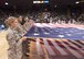 Wright State University honors military at basketball game