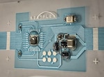 Flexible hybrid electronics manufactured Arduino circuit