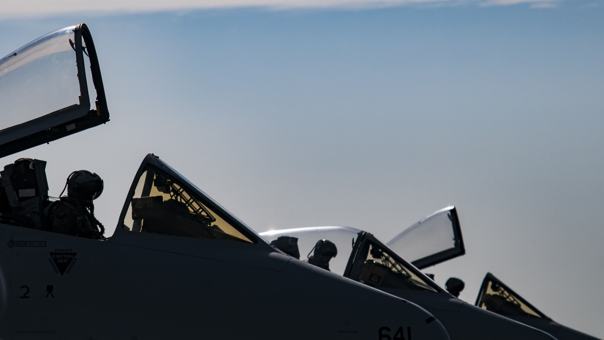 Three A-10 Thunderbolt II pilots from the 107th Fighter Squadron conduct preflight inspections Feb. 2, 2018 at Patrick Air Force Base, Fla.