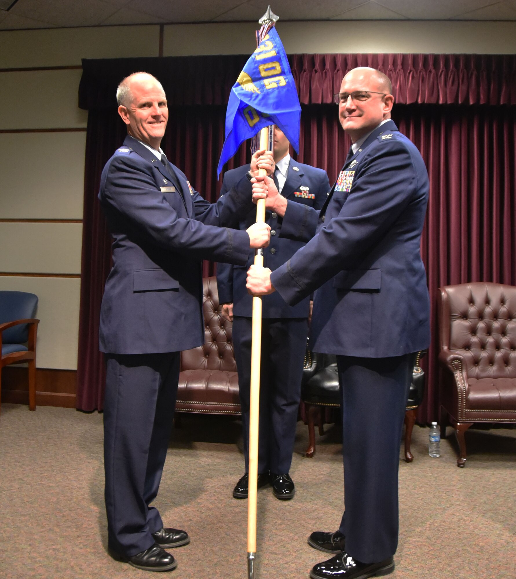 Lt. Col. Stacy Moore assumed command of the 931st Operations Support Squadron during a change of command ceremony Feb. 4, 2018, at McConnell Air Force Base, Kan. Moore previously worked as the 931st Air Refueling Wing Weapons and Tactic Officer chief.  He has been with the 931st since October 2012.

Col. Kevin Rainey, who assumed command of the 931st OSS in July 2016, is slated to take command of the 931st Operations Group later this year and will oversee more than 270 Airmen within the unit.