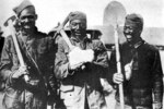 African American stevedores in an undated photo during World War I. African American supply and services units provided a great amount of labor for the arriving American Expeditionary Forces in France in 1917-18. They would be joined by the African American 369th Infantry Regiment, formerly the National Guard's 15th New York Infantry. The 369th arrived in France in December 1917 and initially served as a labor force to improve the port of St. Nazaire, France for follow on forces. The infantry regiment would not move on to prepare for combat operations until March 1918.