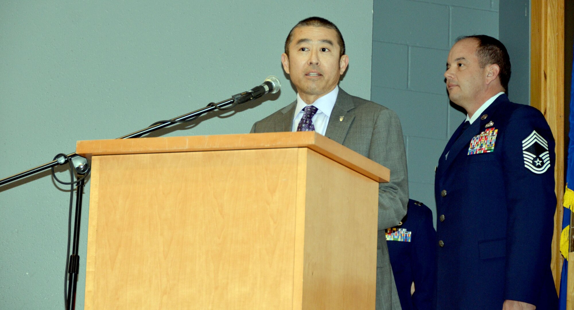 AFCEC’s new Director Ed Oshiba addressed Team AFCEC