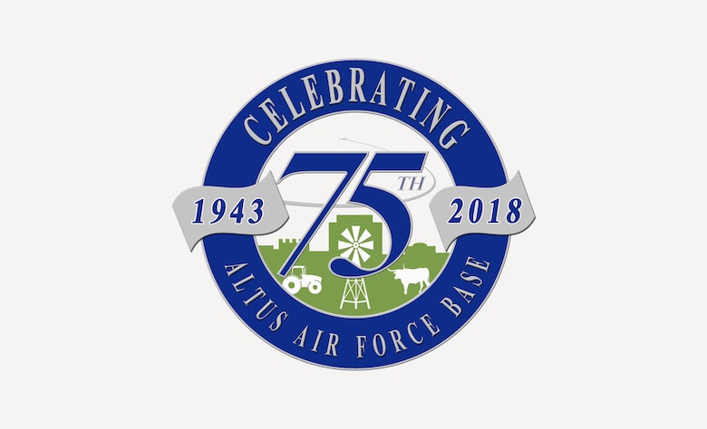 75th Anniversary logo for Altus AFB