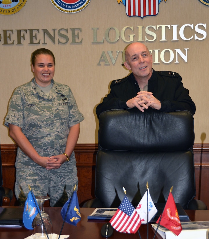 Top Navy Air Boss visits DLA Aviation