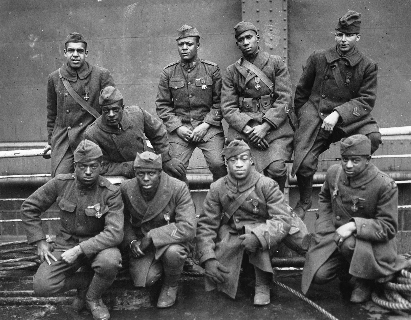 The 369th Infantry Regiment served on the front lines for 191 days during World War I, longer than any other American unit. In that time, the Soldiers of the regiment, known as the "Harlem Hellfighters," never gave up any ground it captured.